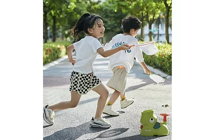 Odpalacz latających dysków - powietrzna zabawka dla dzieci