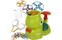 Odpalacz latających dysków - powietrzna zabawka dla dzieci