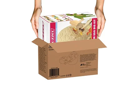 Dinozaurze jajo 15 cm - mały archeolog