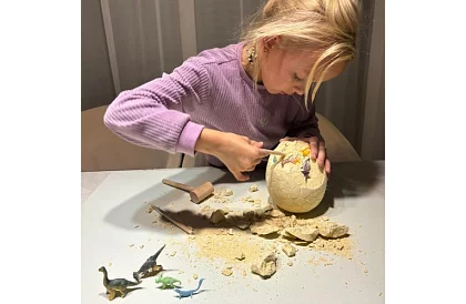Dinozaurze jajo 15 cm - mały archeolog