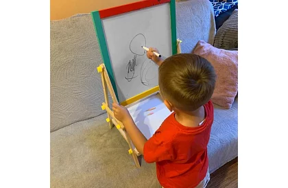 Dwustronna tablica – magnetyczna i kredowa