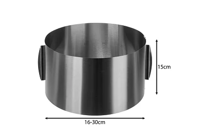 Ustawialna forma na ciasto 16-30 cm – wysoka 15 cm