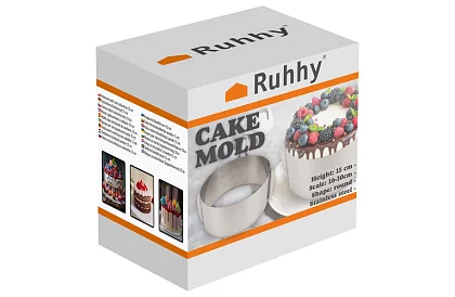 Ustawiana forma na ciasto 16-30 cm – wysoka 20 cm