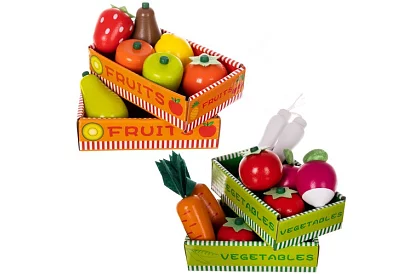 Drewniana stoisko sprzedażowe z akcesoriami