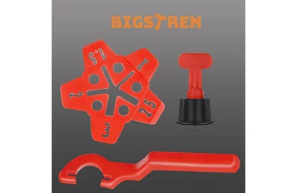 System wyrównawczy do płytek – 100 klipsów + 50 gwiazdek + 2 klucze