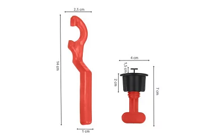 System wyrównawczy do płytek – 50 klipsów + klucz