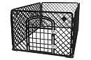 Ogradzenie z drzwiami dla zwierząt – 90x90x60 cm