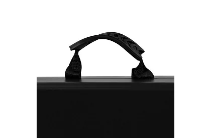 Stół składany czarny 180 cm + 2 ławki