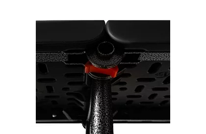 Stół składany czarny 180 cm + 2 ławki