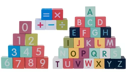 Drewniane klocki miasto 100 szt. z podkładką i sorterem kształtów