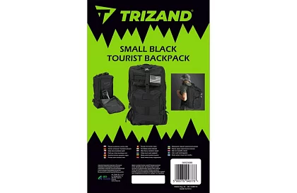 Wojskowy czarny plecak 26 litrów