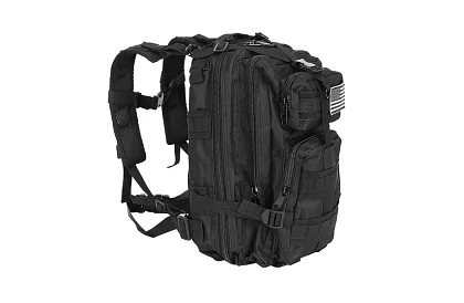Wojskowy czarny plecak 26 litrów