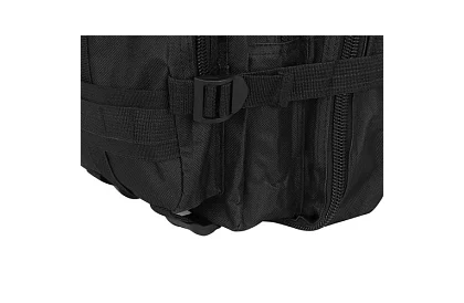 Wojskowy czarny plecak 26 litrów