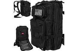 Wojskowy czarny plecak 26 litrów