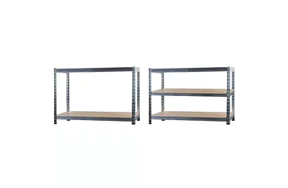 Regał magazynowy – 5 półek – 220 × 100 × 45 cm