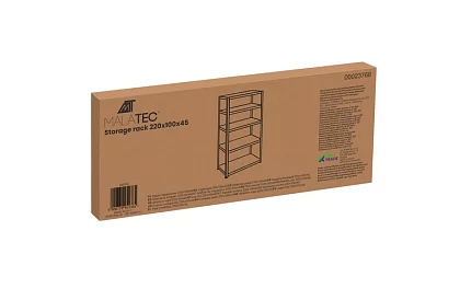 Regał magazynowy – 5 półek – 220 × 100 × 45 cm