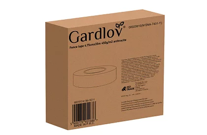 Taśma cieniująca na płot antracytowa panelowa 450 g/m2 - 4,75 cm × 35 m