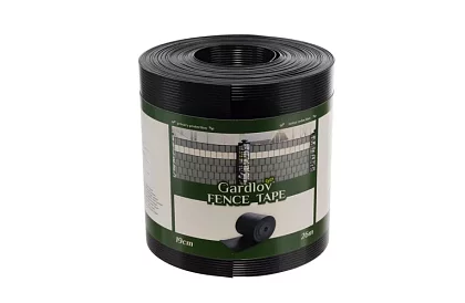 Taśma cieniująca na płot antracyt - panelowa 700 g/m2 - 19 cm × 26 m