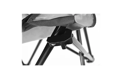 Skladane krzesło wędkarskie – szare krzesło kempingowe