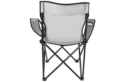 Skladane krzesło wędkarskie – szare krzesło kempingowe