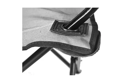 Skladane krzesło wędkarskie – szare krzesło kempingowe