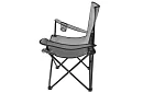 Skladane krzesło wędkarskie – szare krzesło kempingowe
