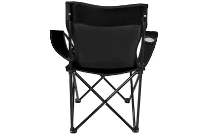 Skladane krzesło wędkarskie – czarne krzesło kempingowe
