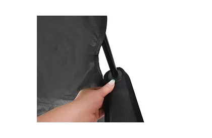 Skladane krzesło wędkarskie – czarne krzesło kempingowe