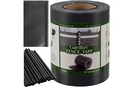 Taśma cieniująca na płot antracyt – panelowa 450 g/m2 + klipsy