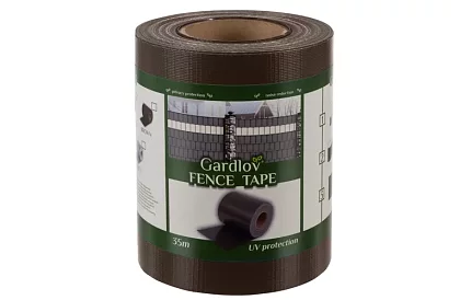 Taśma zaciemniająca na płot brązowa – panelowa 450 g/m2 + klipsy