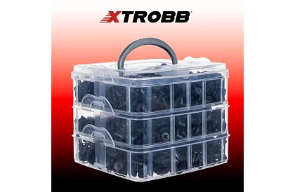 Uniwersalny zestaw klipsów i spinek do samochodu + ściągacze