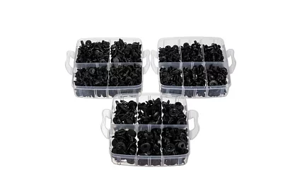 Uniwersalny zestaw klipsów i spinek do samochodu + ściągacze