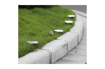 Oświetlenie ogrodowe solarne Dyski - 12 sztuk