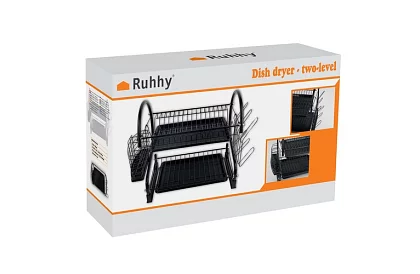 Odkapnik do naczyń - DUO czarny