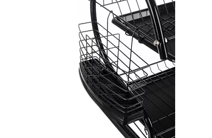 Odkapnik do naczyń - DUO czarny