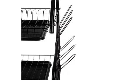 Odkapnik do naczyń - DUO czarny