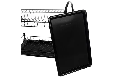 Odkapnik do naczyń - DUO czarny