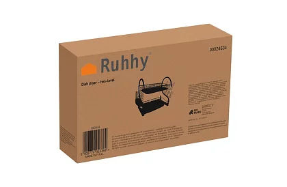 Odkapnik do naczyń - DUO czarny