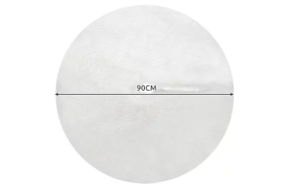 Podkładka pod choinkę - 90 cm - biała skóra