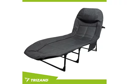 Łóżko kempingowe składane z materacem – nośność 150 kg