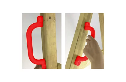 Chwyty wspinaczkowe – zestaw wspinaczkowy dla dzieci 10 kamieni + 2 uchwyty