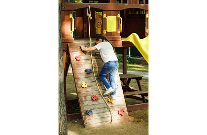 Chwyty wspinaczkowe – zestaw wspinaczkowy dla dzieci 10 kamieni + 2 uchwyty