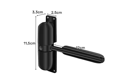 Zamykacz drzwi sprężynowy z regulowaną siłą ciągu