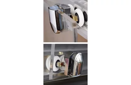 Kółka do drzwi przesuwnych kabin prysznicowych 23 x 6 mm – 8 szt.