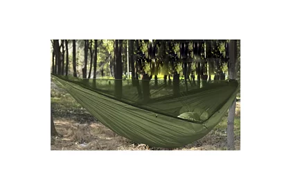 Hamak turystyczny z moskitierą dla dwóch osób – nośność 250 kg