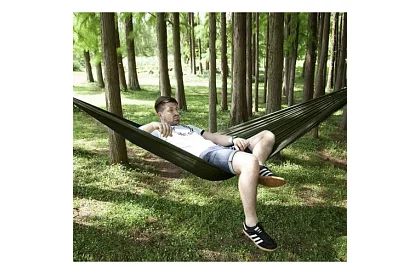 Hamak turystyczny z moskitierą dla dwóch osób – nośność 250 kg