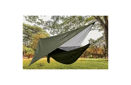 Hamak turystyczny z moskitierą dla dwóch osób – nośność 250 kg