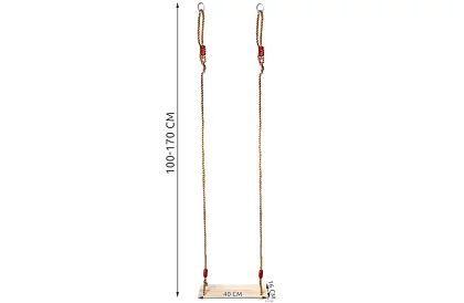 Huśtawka dziecięca na linach