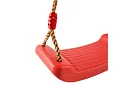 Huśtawka dziecięca na linach – plastikowa - czerwona