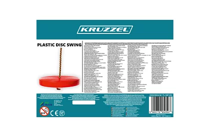 Huśtawka dziecięca na linie – plastikowy dysk